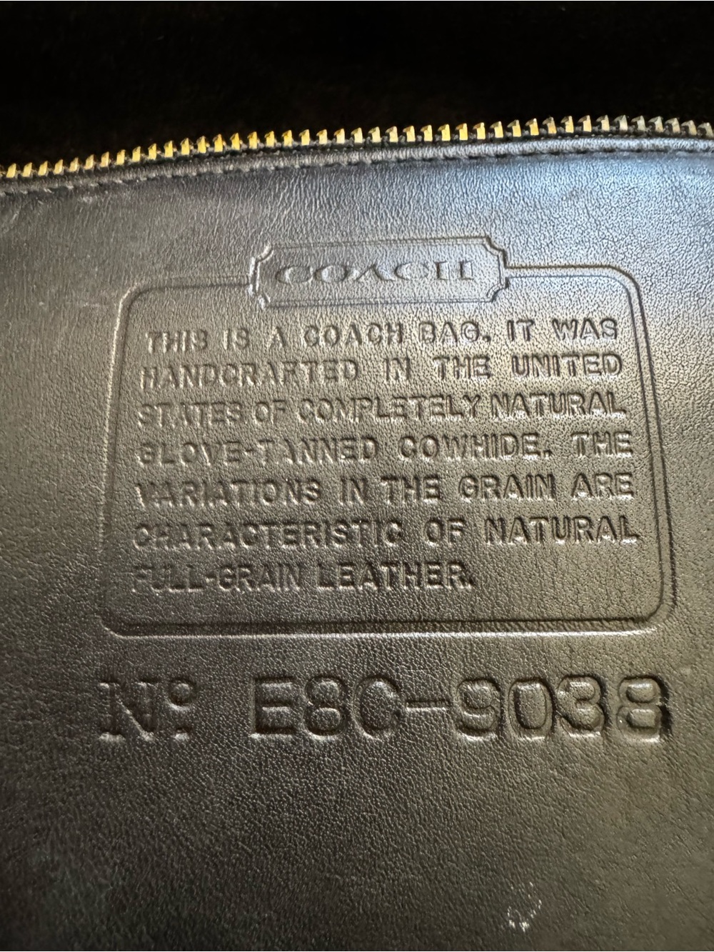 Vintage Coach Black Shelburne Leather Crossbody Bag 9038 - Picture 11 of 11